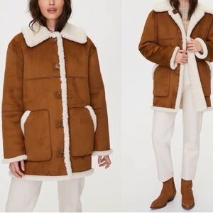 Aritzia Wilfred Free Catrina Sherpa Jacket